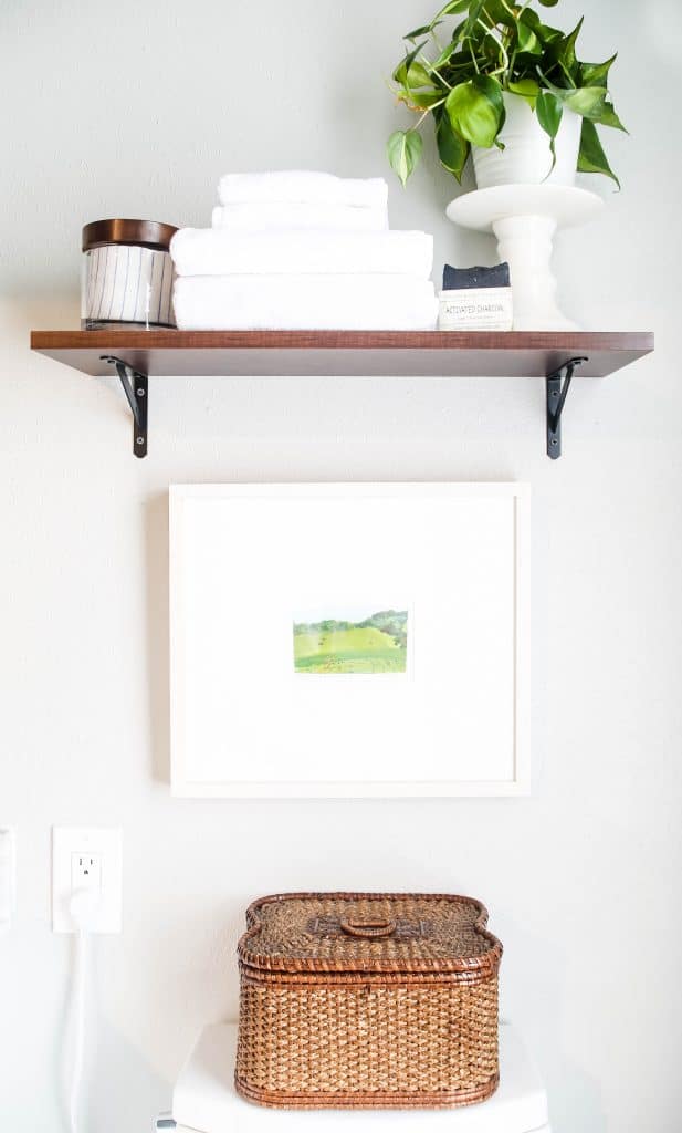 bathroom floating shelf