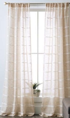 Walmart curtains in cream
