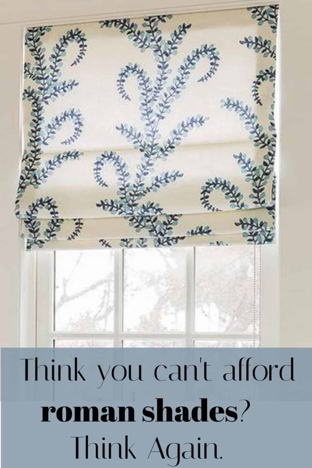 How to get roman blinds on a budget