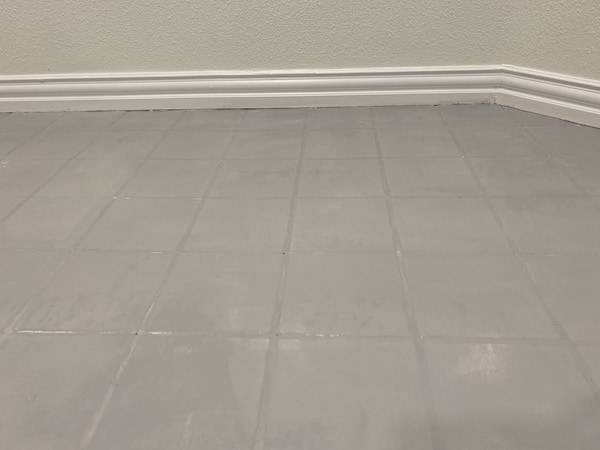 painting tile floors