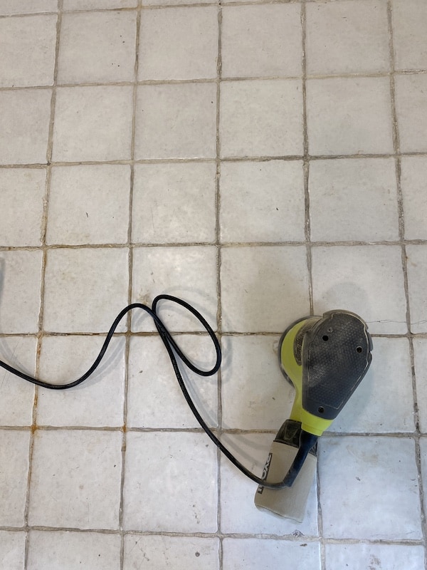 sand tile floor