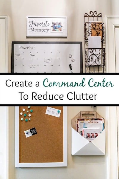 command center to reduce clutter