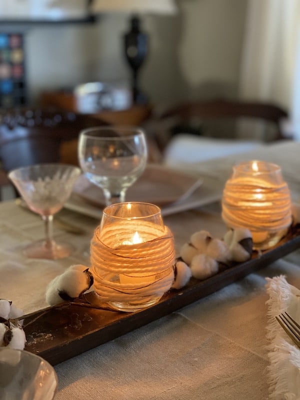 simple narrow centerpiece