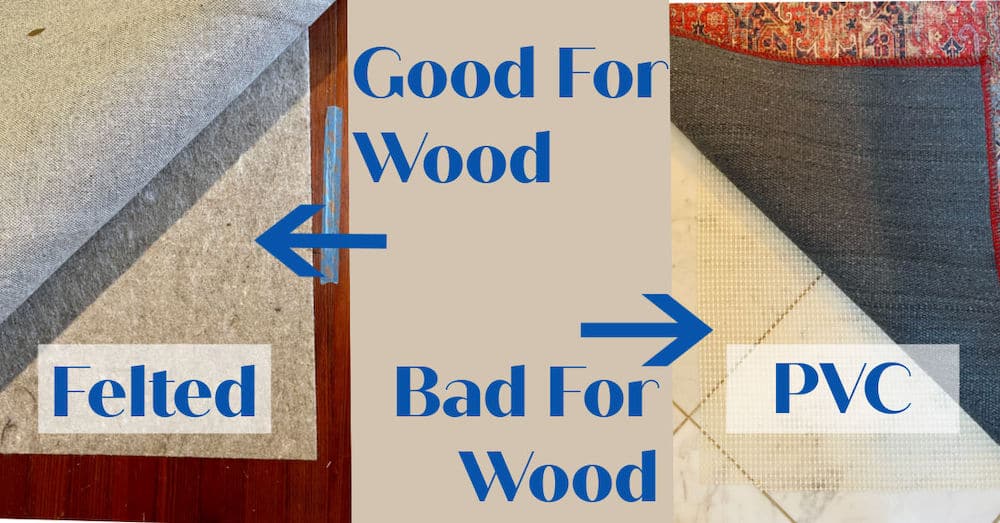 best rug pads for wool