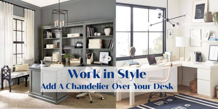 Hanging a Chandelier over a desk