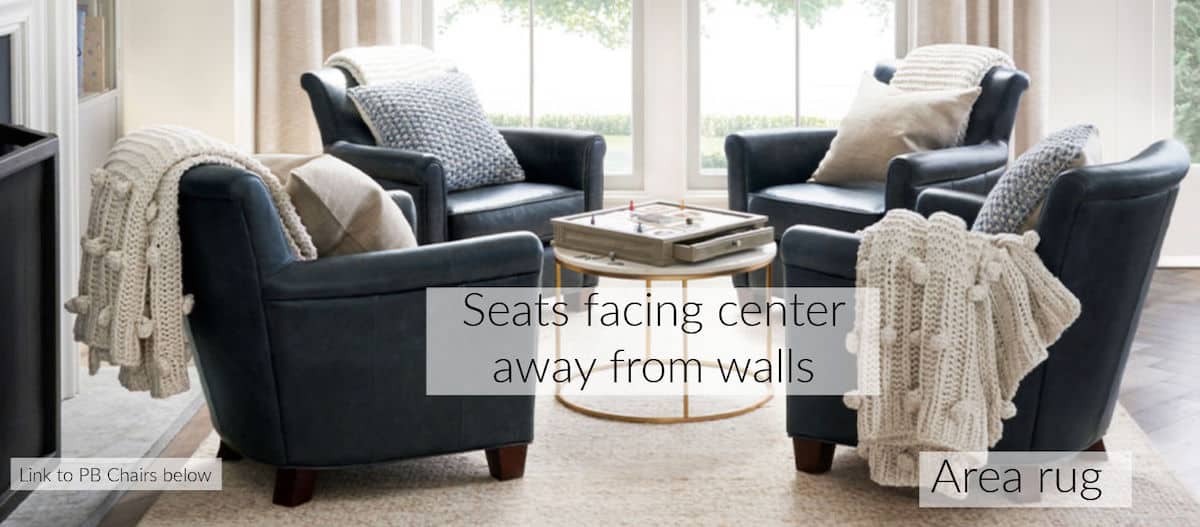 living room without couch