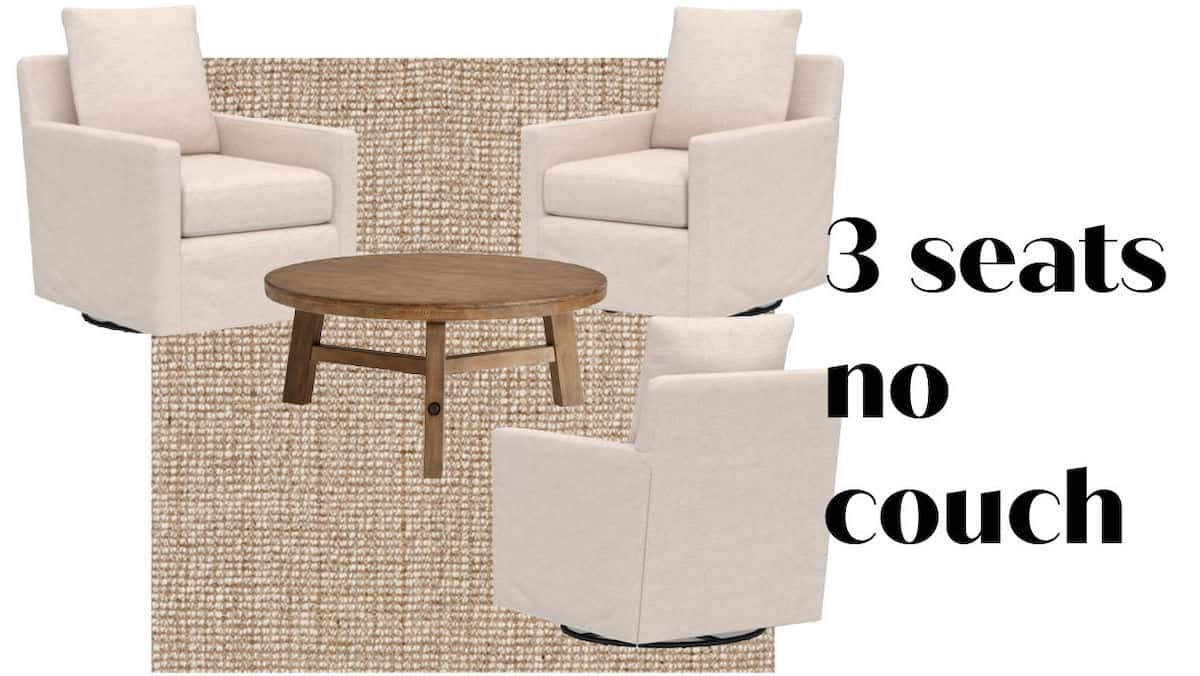 3 seats no couch