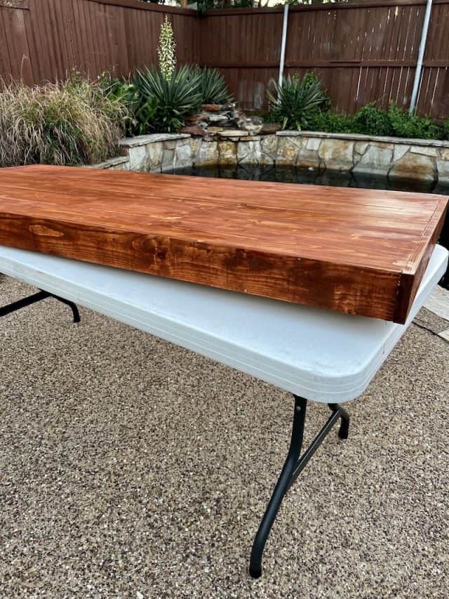 Folding Table Makeover Use it indoors or as a picnic table Design