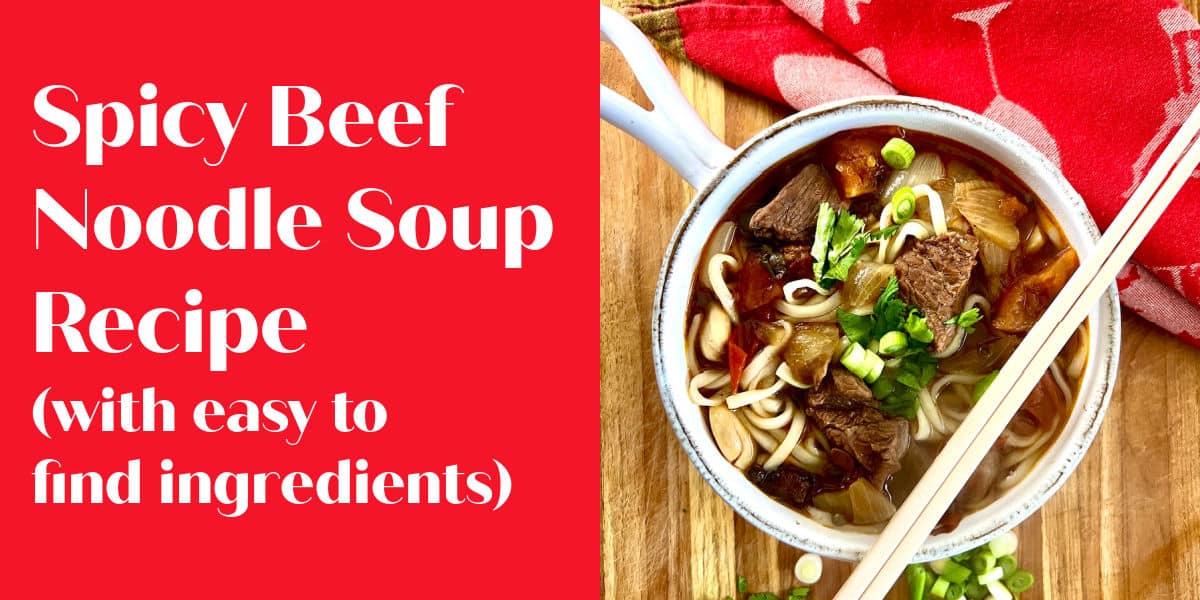 Spicy Beef Noodle Soup Recipe (with easy to find ingredients)