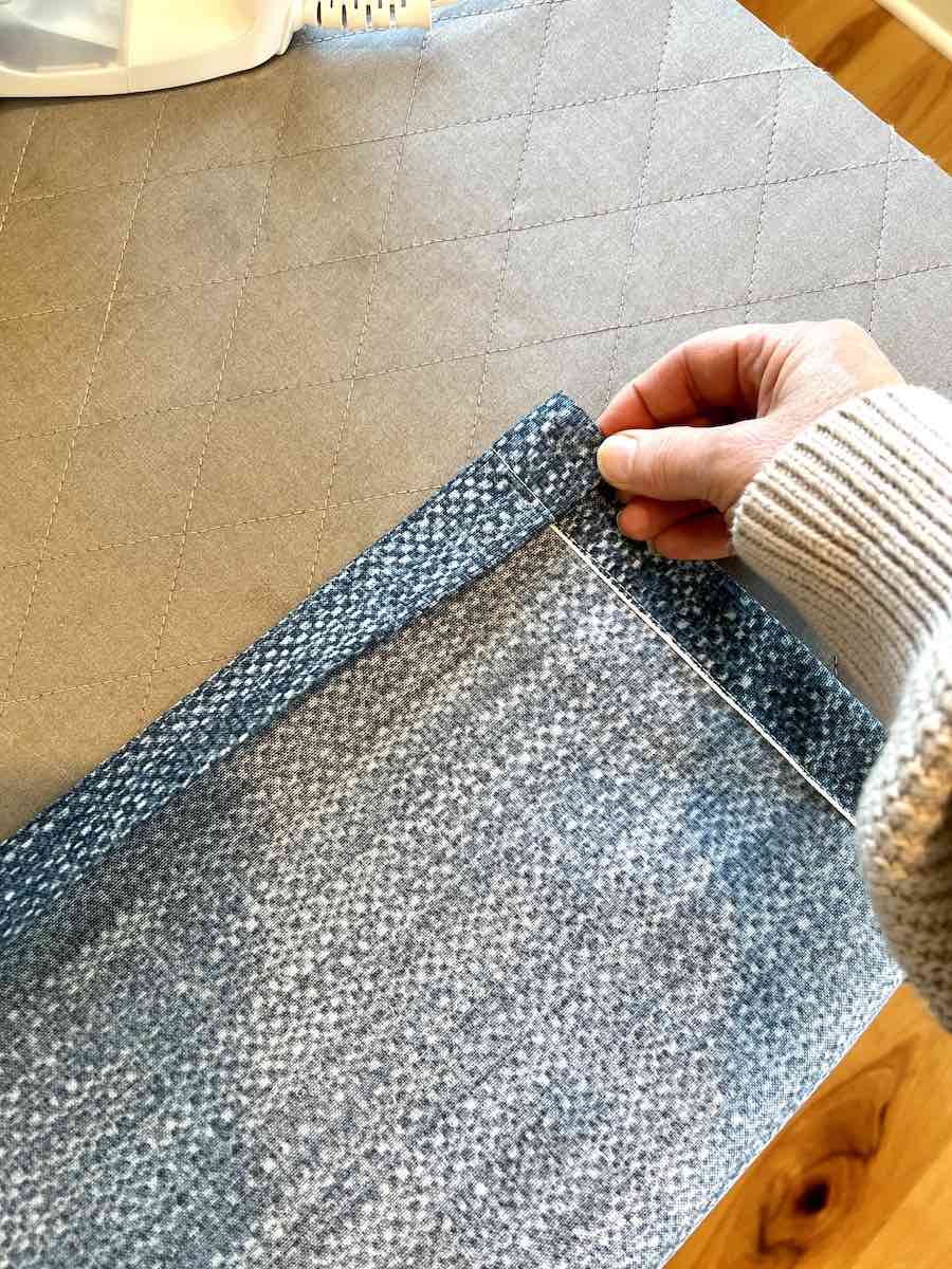 Fold over fabric