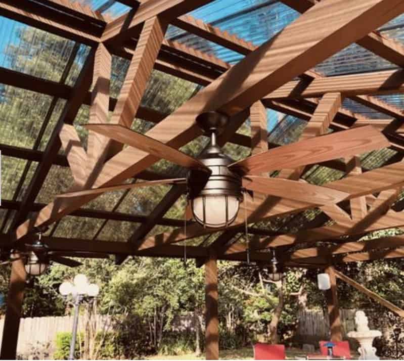 rustic outdoor ceiling fan