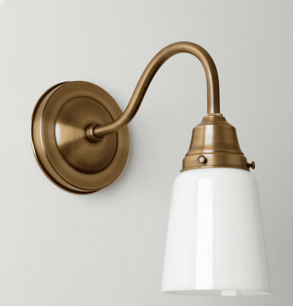 brass sconce