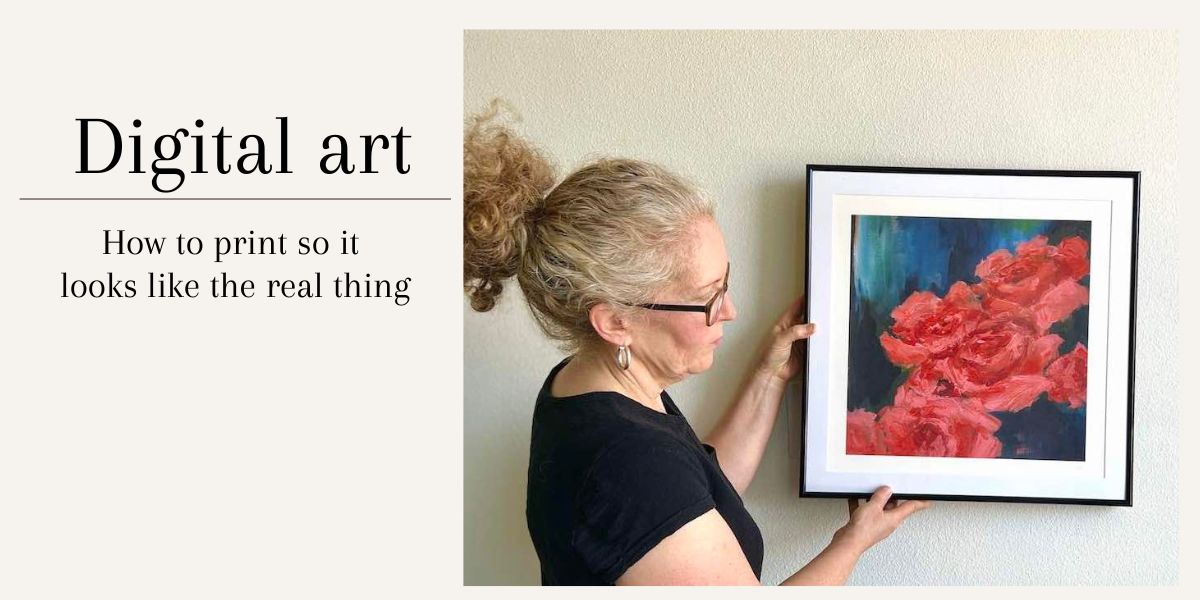 how to print digital art