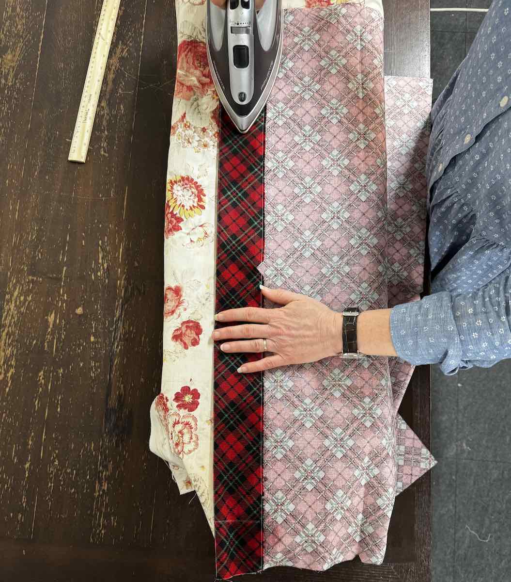 press a 3 inch hem