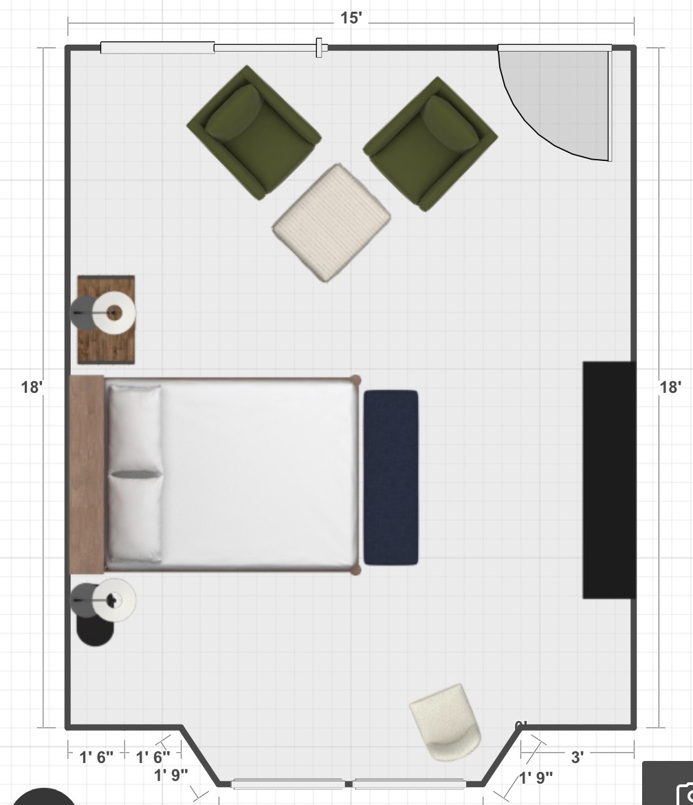 bedroom space plan