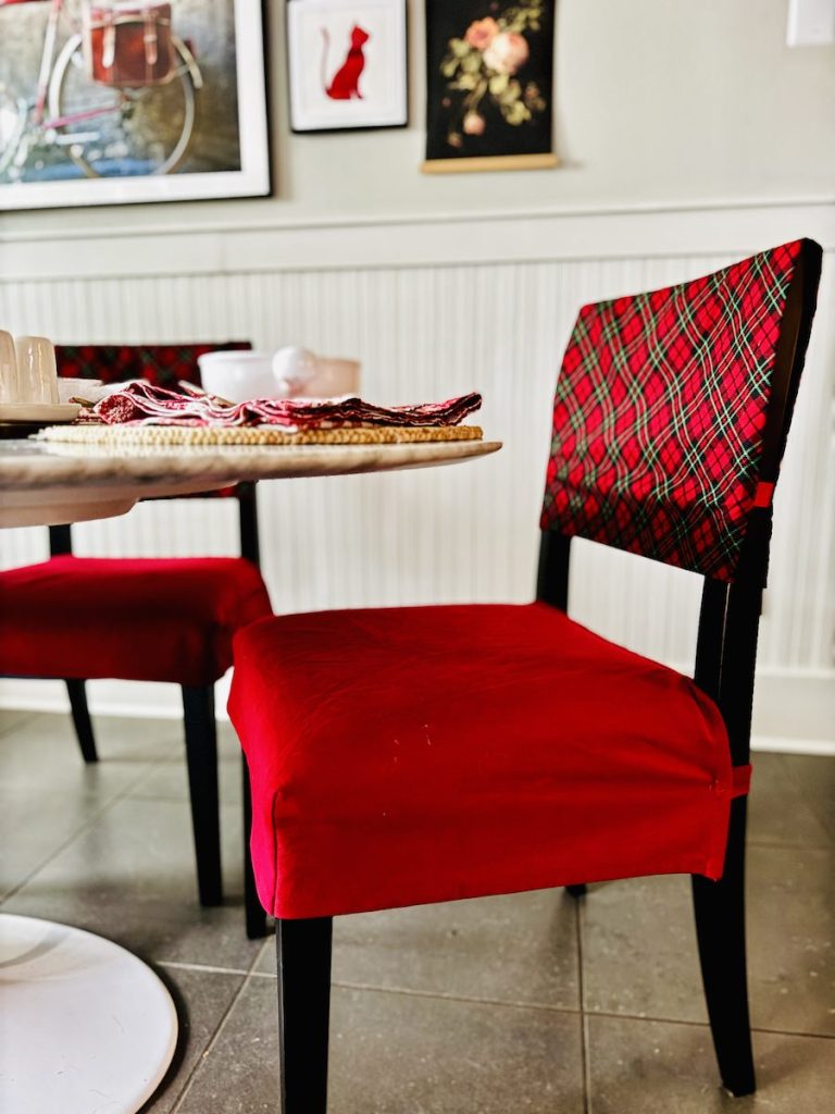 No Sew Chair Back Cover Tutorial Design Morsels