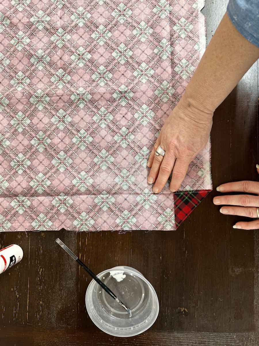 first corner fold