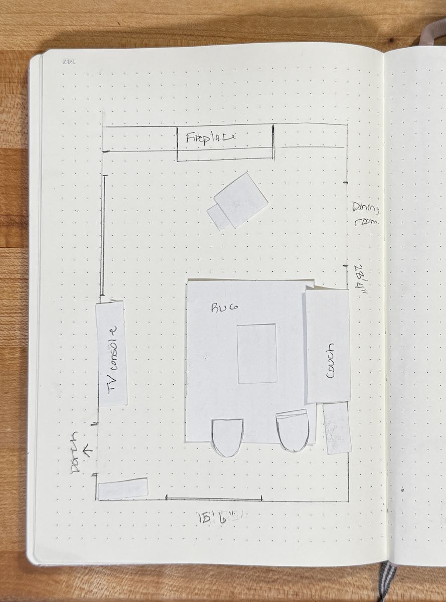 space planning using paper