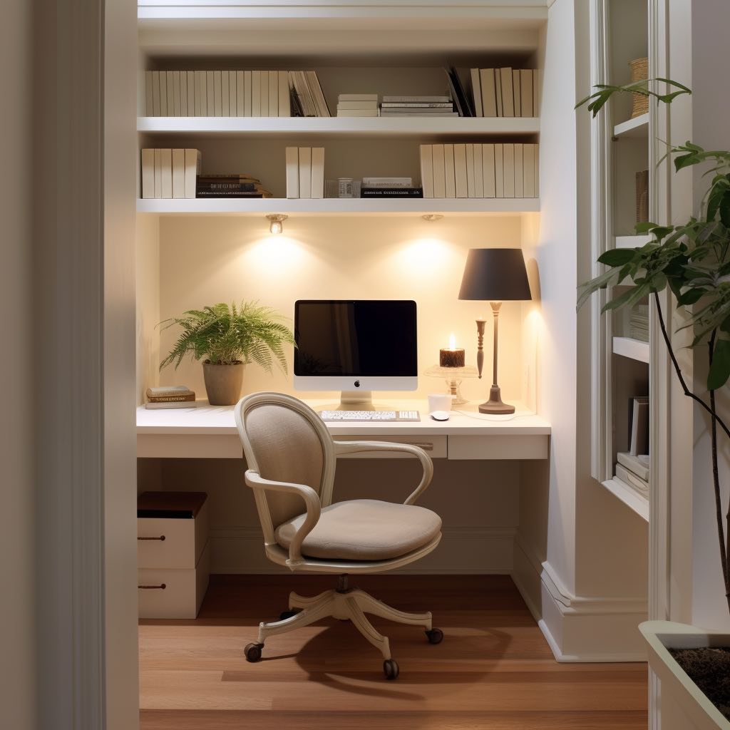 office in a closet