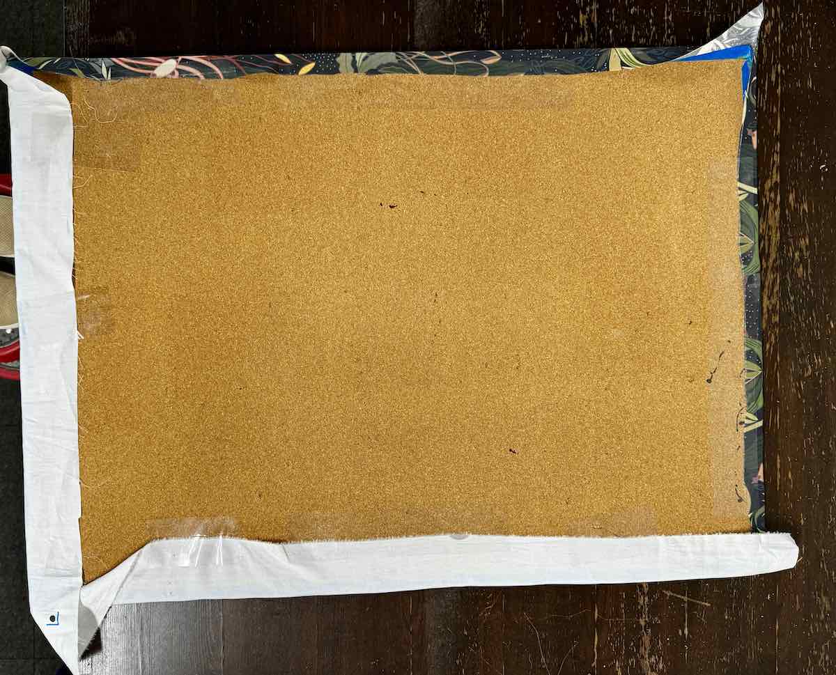 tape to bulletin board