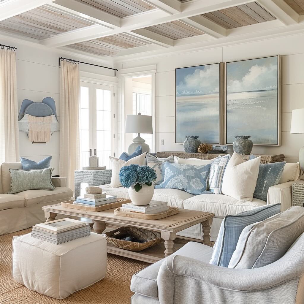 example of coastal style room