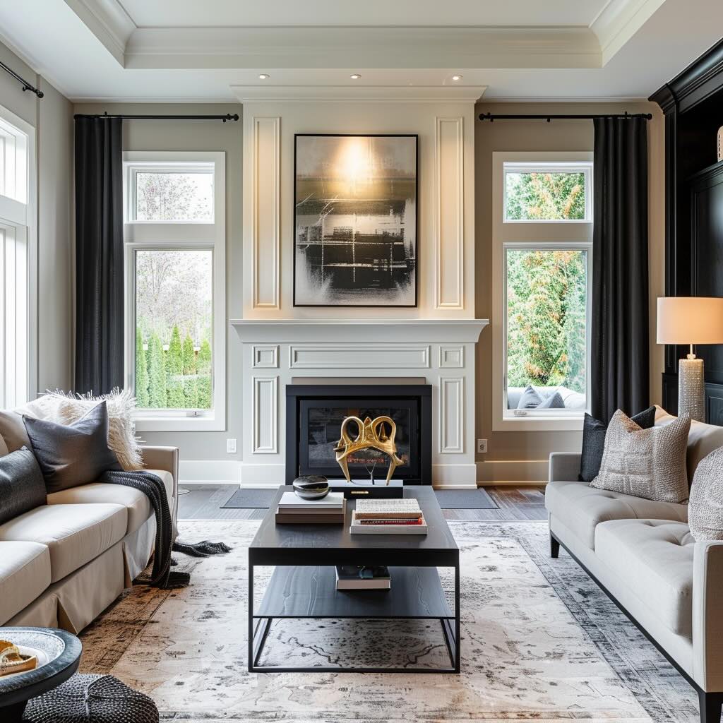 example of Transitional Style room