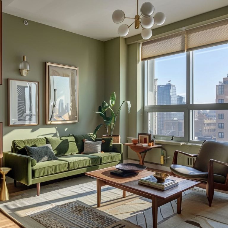 Green Living Rooms of All Styles - Design Morsels