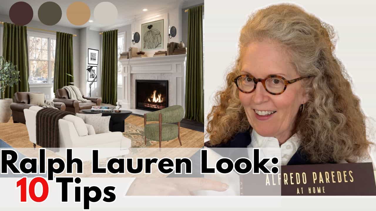 Ralph Lauren Inspired Living Room Makeover