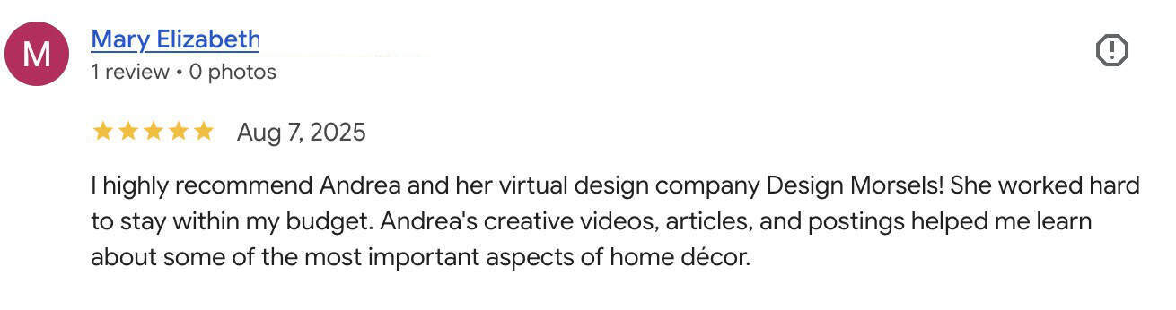 Testimonial from Mary Elizabeth